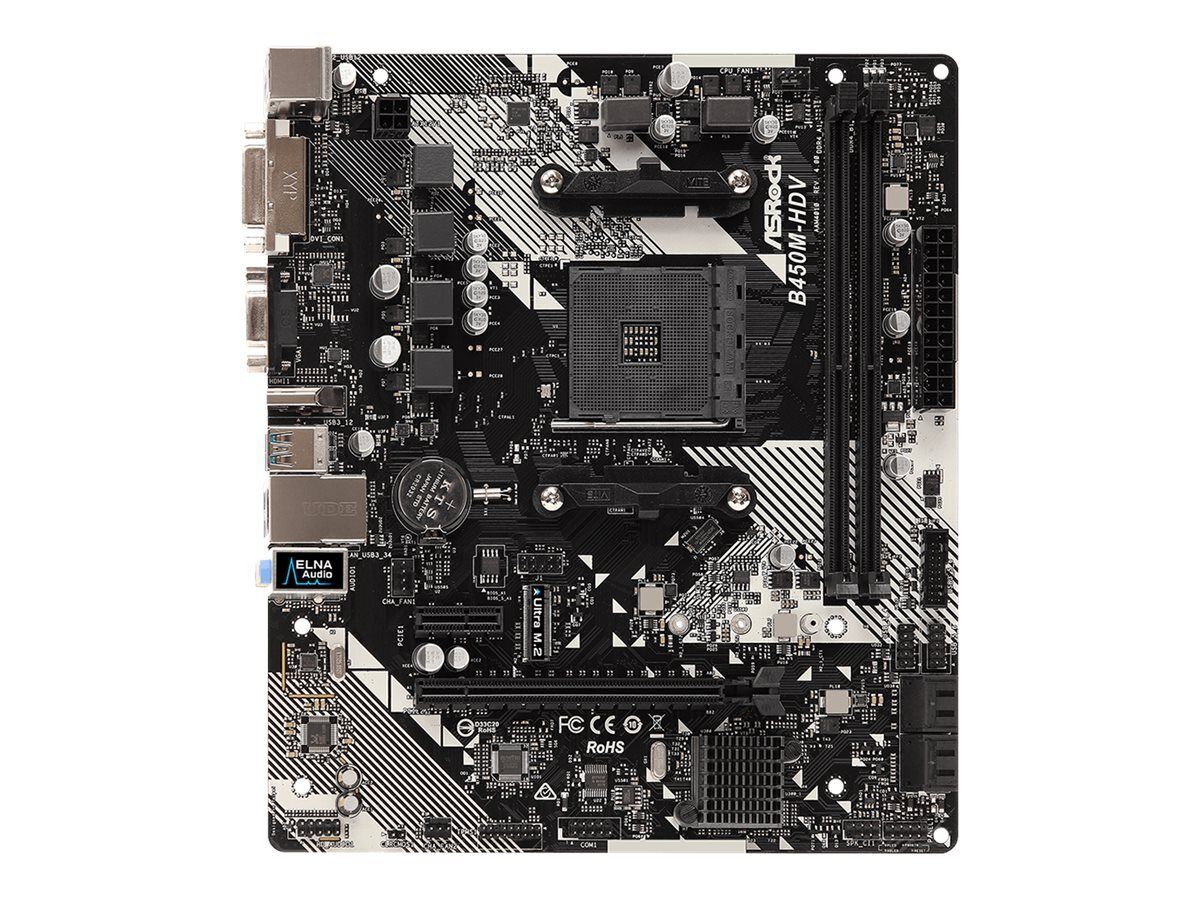 ASRock B450M-HDV R4.0 Motherboard micro ATX Socket AM4 AMD 90-MXB9N0-A0UAYZ
