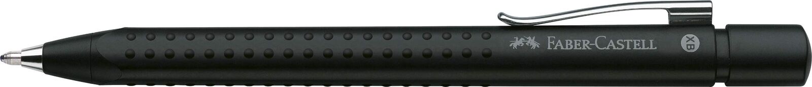 Faber-Castell Grip 2011 Medium Tip Ballpoint Pen - Frost Black, Blue Ink color B
