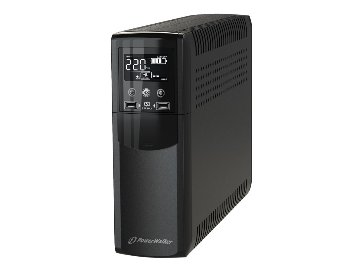 PowerWalker VI 1000 CSW UPS AC 170-280 V 600 Watt 1000 VA 10 Ah USB 10121112