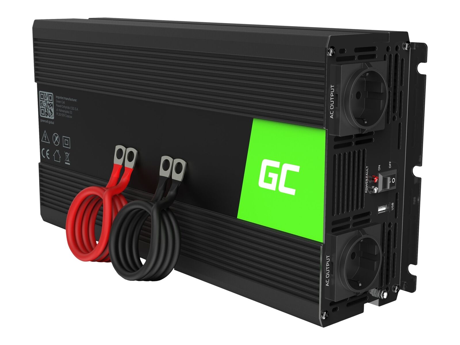 Green Cell DC to AC power inverter DC 24 V 3000 Watt output INV19
