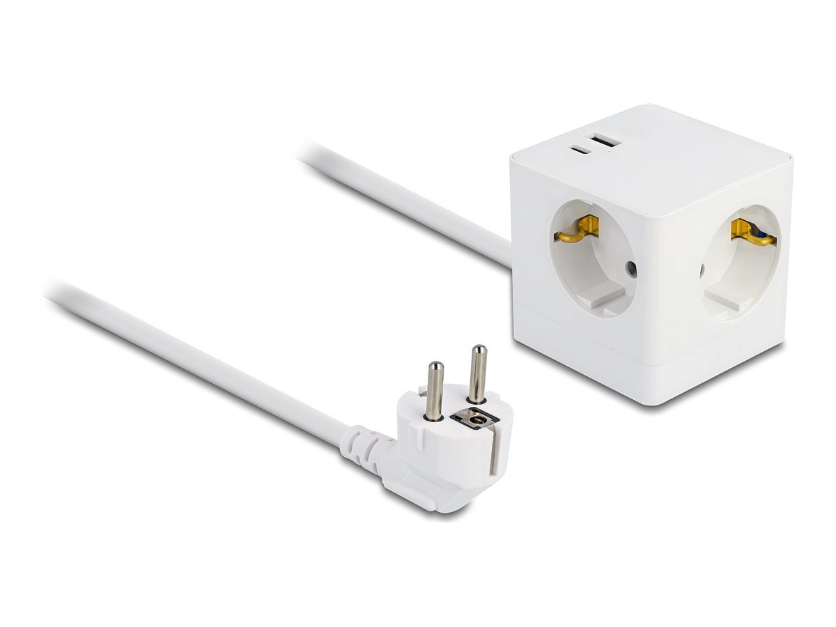 Delock Power strip with childproof lock, PD 3.0 charger 20W AC 250 V 11502