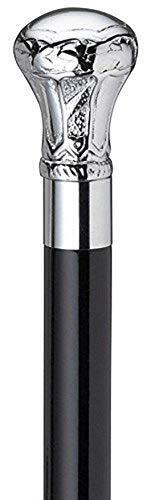 alfiya nautical store Harvy Canes - Manopola in ottone cromato, 91,4 cm, (e8a)
