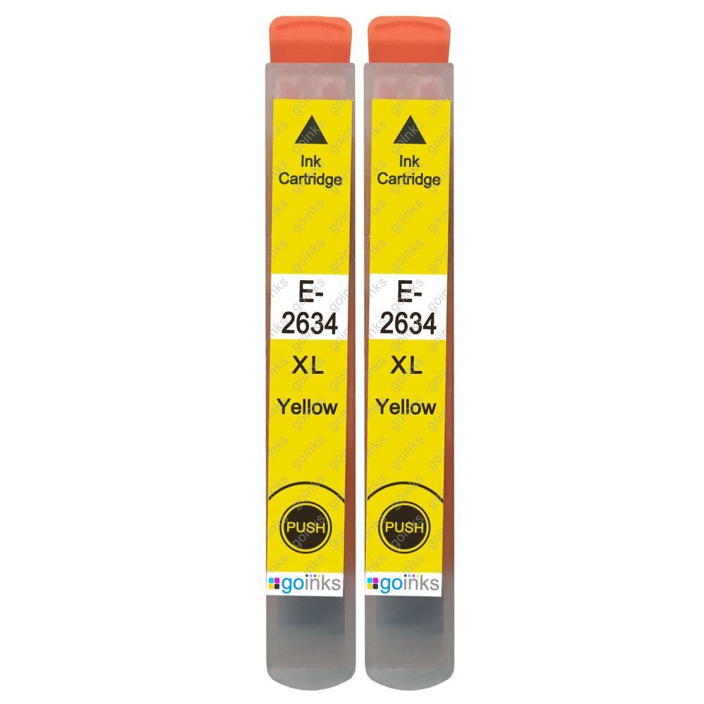 2 Giallo Cartucce d'inchiostro per Epson Expression XP-625 XP-700 XP-800 XP-810