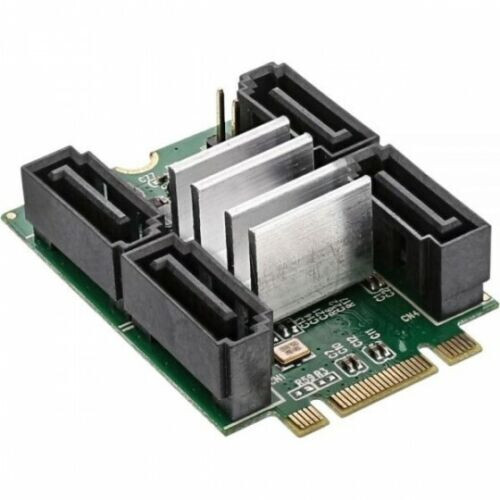 InLine Scheda Mini-PCIe 2.0 M.2, 4x SATA 6Gb/s, RAID 0,1,10,JBOD 66910