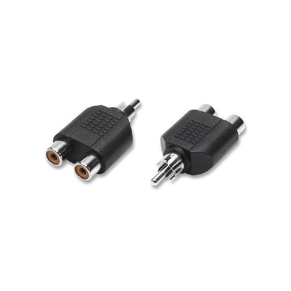 Nvs ADATTATORE SDOPPIATORE 1 RCA MASCHIO / 2 RCA FEMMINA (3/11)