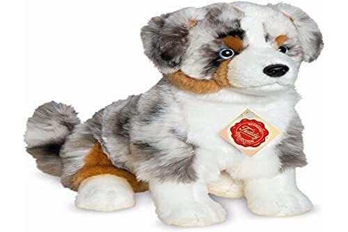 Teddy Hermann 919339 Australiano Pastore Seduto Peluche, 30 cm (p5r)