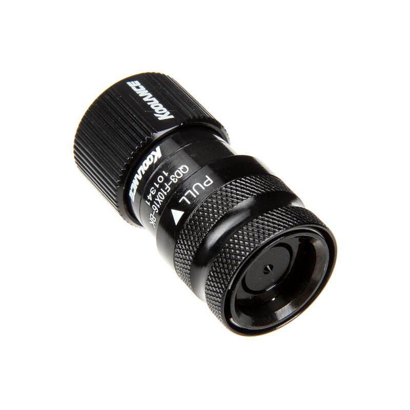 Koolance QD3 Female Quick Disconnect No-Spill Coupling, QD3-FS10X16-BK