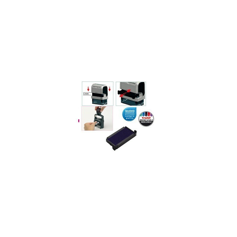Blister da 3 Tamponi 6 4910 BLU Trodat Cuscinetto inchiostrato Printy 4910
