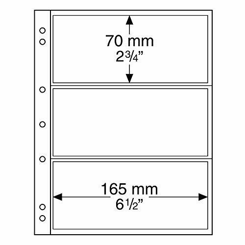 Leuchtturm 316522 coin sheets NUMIS, 3 pockets for banknotes (q0i)