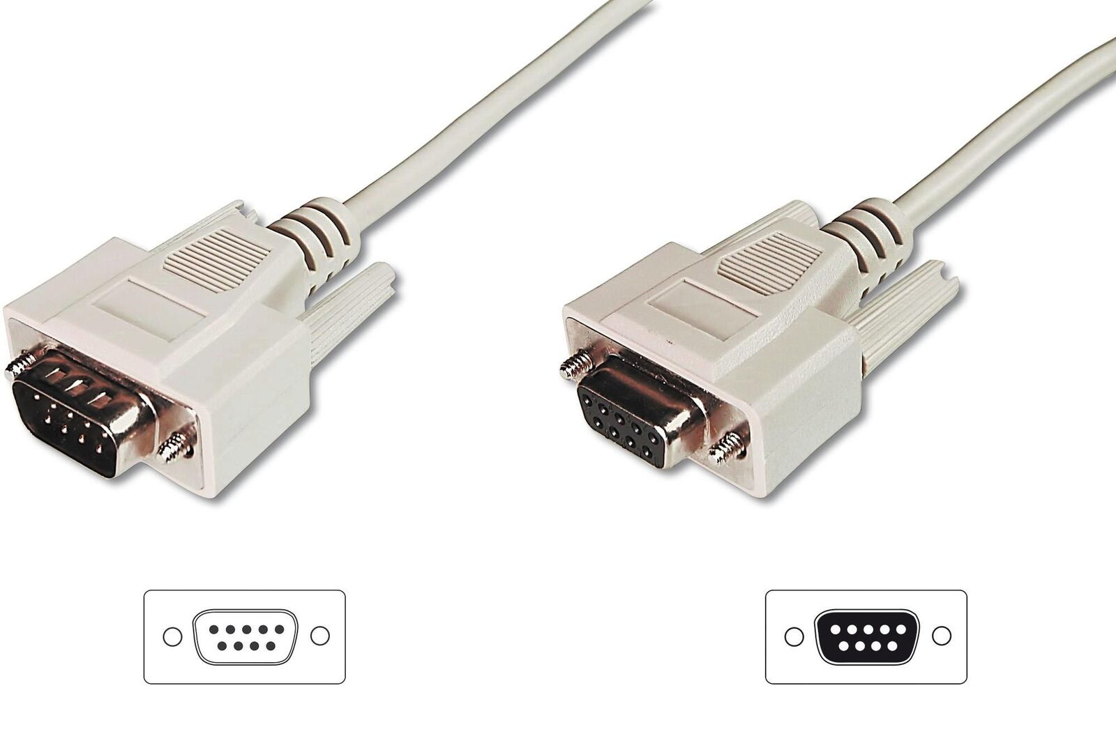 Digitus Cavo Prolunga Per Modem - Mouse Ecc. Pin-To-Pin (Modem Cable) 9 Poli Mas
