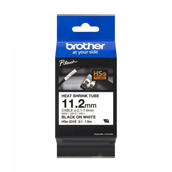 HSe-231E  ORIGINAL Brother Nastro Nero su bianco HSe-231E  4977766822824
