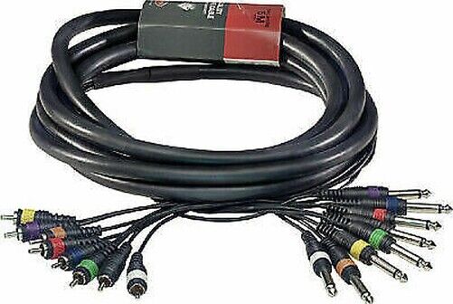 Stagg 16ft Multicore 8 Spina Cavo