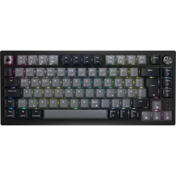 Corsair K65 PLUS WIRELESS 75 % RGB tastiera Giocare Wireless a RF + USB QWERTZ T