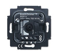 BUSCH JAEGER 2CKA006520A0226  6520 U - Dimmer - Mountable - Rotary - Black - IP2