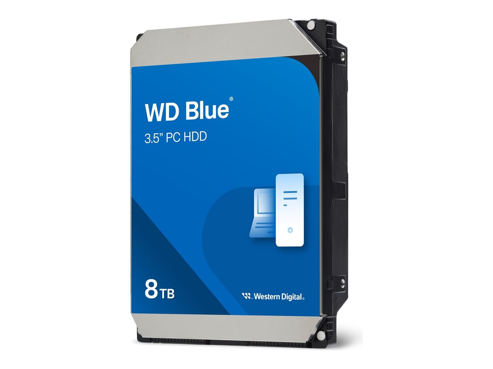 WD Blue WD80EAAZ Hard drive 8 TB internal 3.5" SATA 6Gb/s 5640 rpm WD80EAAZ