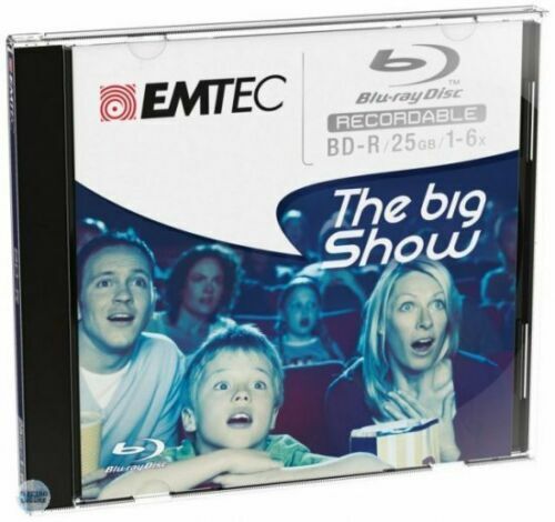 EMTEC ECOBDR2516JC BLU RAY DISC RECORDABLE BD-R 25GB 1-6X (5 PEZZI)
