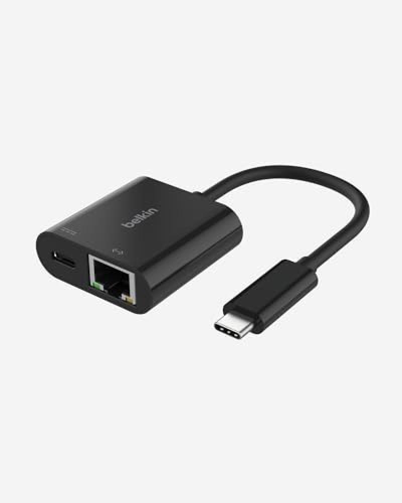(TG. one size) Belkin Connect Adattatore da USB-C a Ethernet + ricarica da 100 W