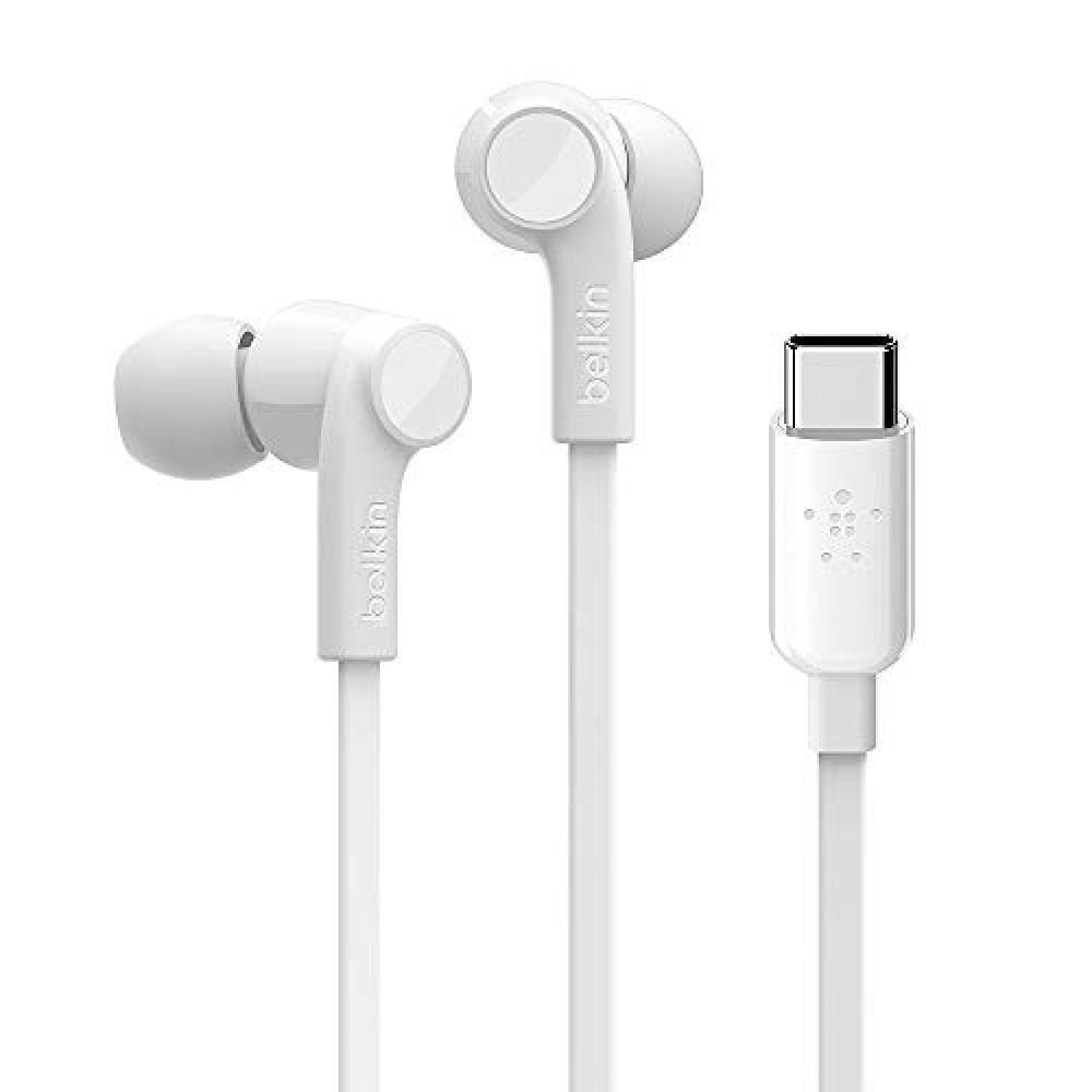 Belkin Headphones with USB-C Connector, White - NUOVO