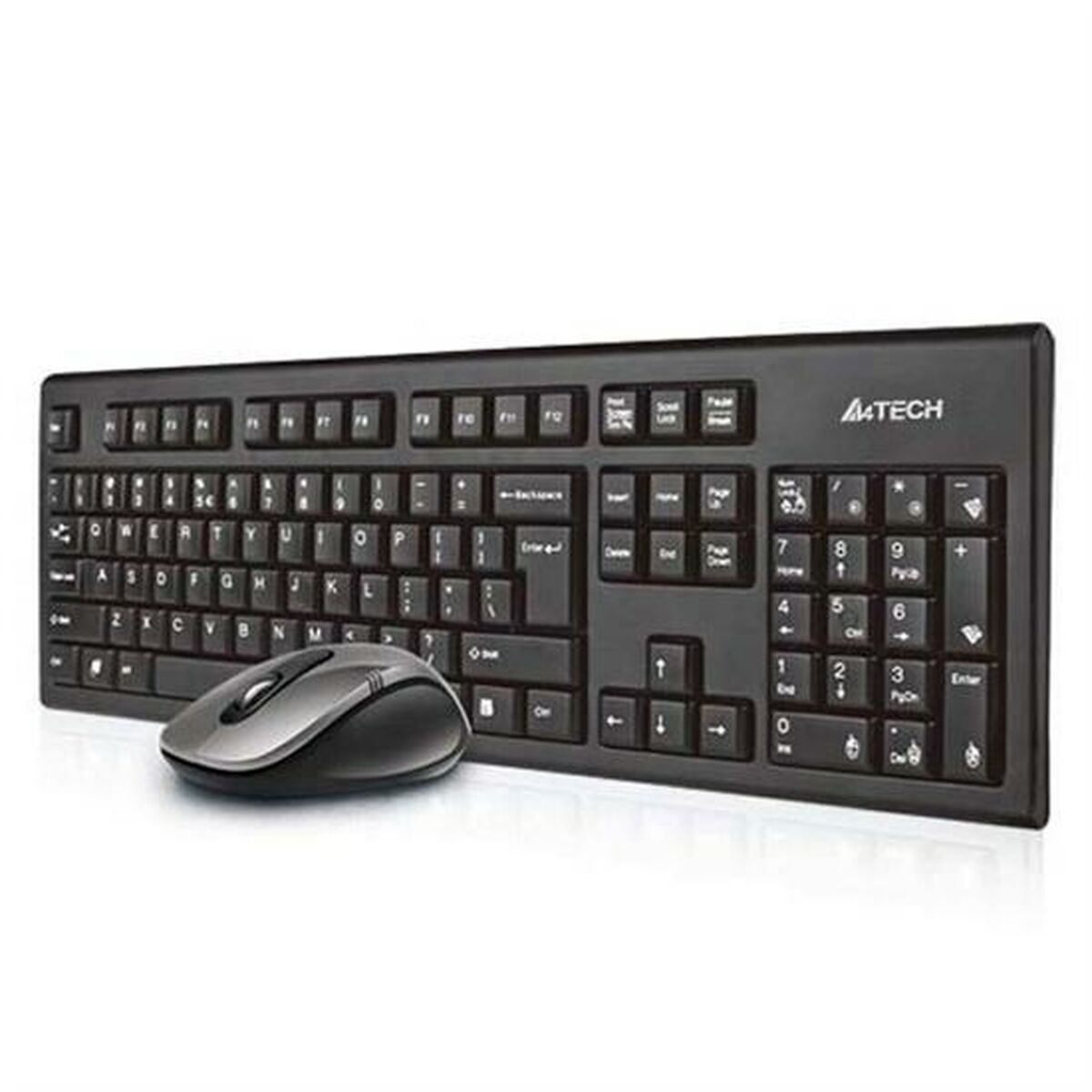 Tastiera e Mouse A4 Tech 7100N Qwerty UK Nero Monocromatica No Inglese QWERTY Q