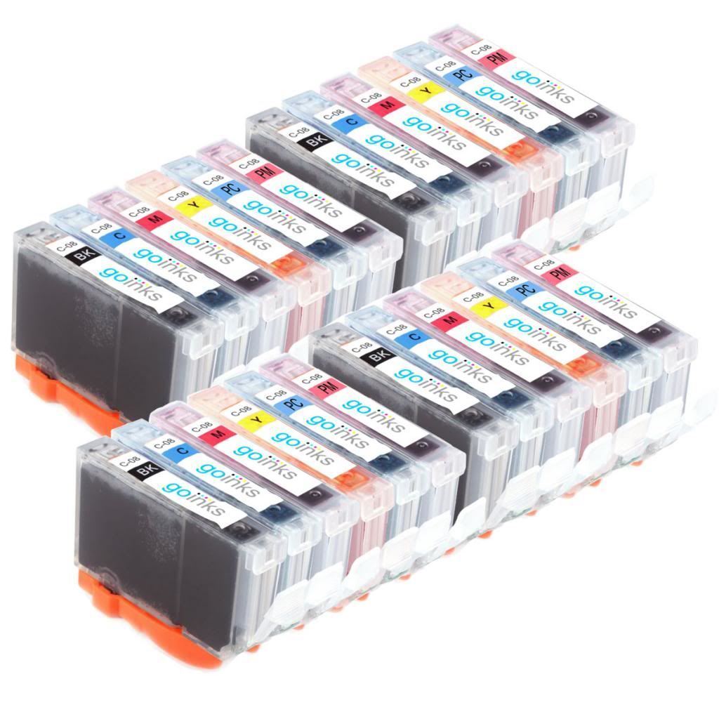 24 Cartucce d'inchiostro per Canon PIXMA Pro 9000 & Pro 9000 Mark II