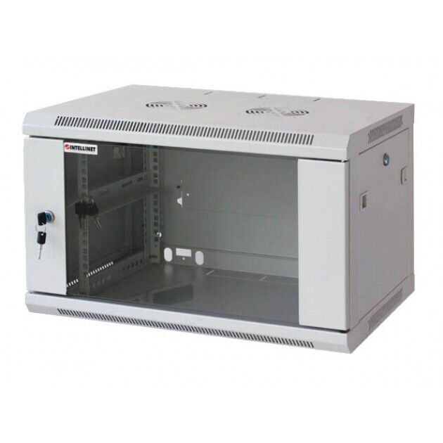 Intellinet Armadio Rack 19'' a muro 15 unit&agrave; sezione unica prof. 600mm Gr