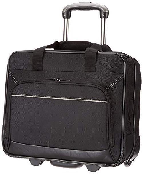 Amazon Basics - borsa per laptop, con rotelle fluide e tasca frontale facile da