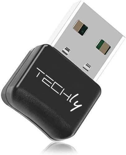 Techly Adattatore USB Bluetooth 5.0 per PC Dongle Classe 2 + EDR 10m