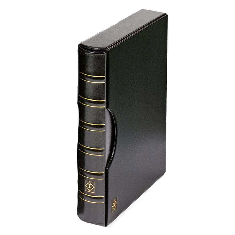 Nuovissimo raccoglitore ad anelli Leuchtturm Grande Classic con cofanetto nero e