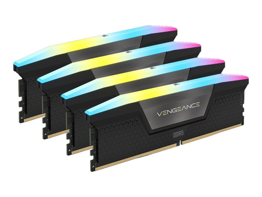 CORSAIR Vengeance RGB DDR5 kit 128 GB: 4 x 32 GB DIMM CMH128GX5M4B5600C40