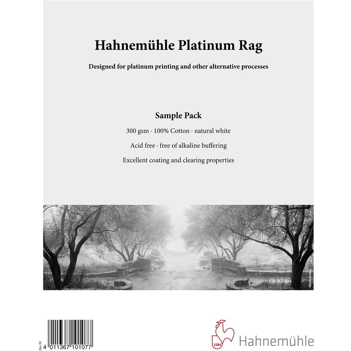 Hahnemuhle Platinum Rag Fine Art Paper Sample Pack (8.5 x 11 In. 5 Sheets)