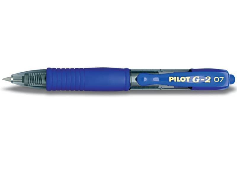 Roller gel a scatto ricaricabile Pilot G-2 Pixie 0,7 mm blu 001411