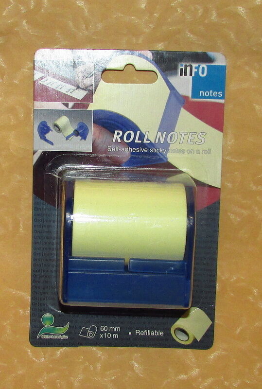 PROMEMORIA AUTOADESIVI IN ROTOLO h 6 cm x 10 metri  GLOBAL NOTES cod.14960