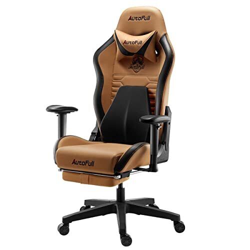 AutoFull Sedia Gaming Ergonomica Sedie da Ufficio Girevole Pelle PU (h0x)