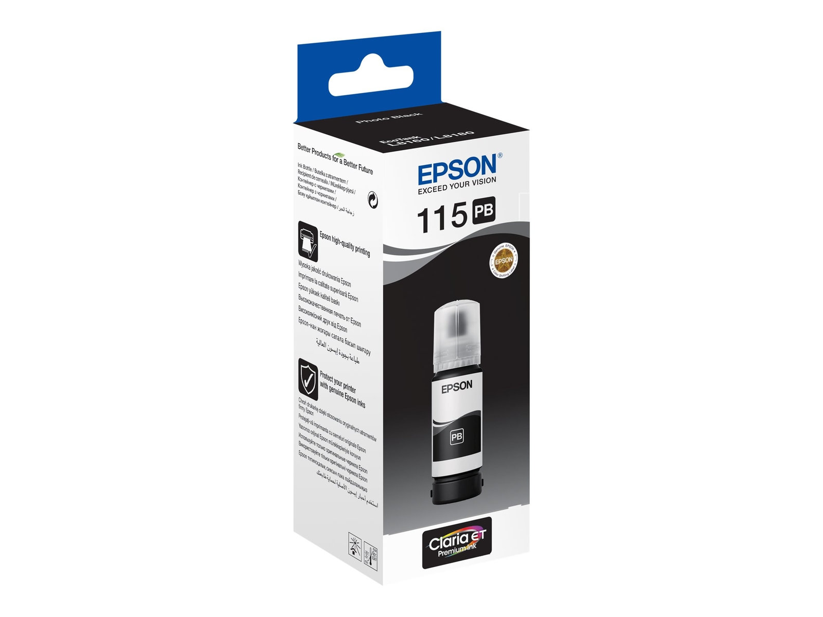Epson EcoTank 115 70 ml photo black original ink refill for C13T07D14A