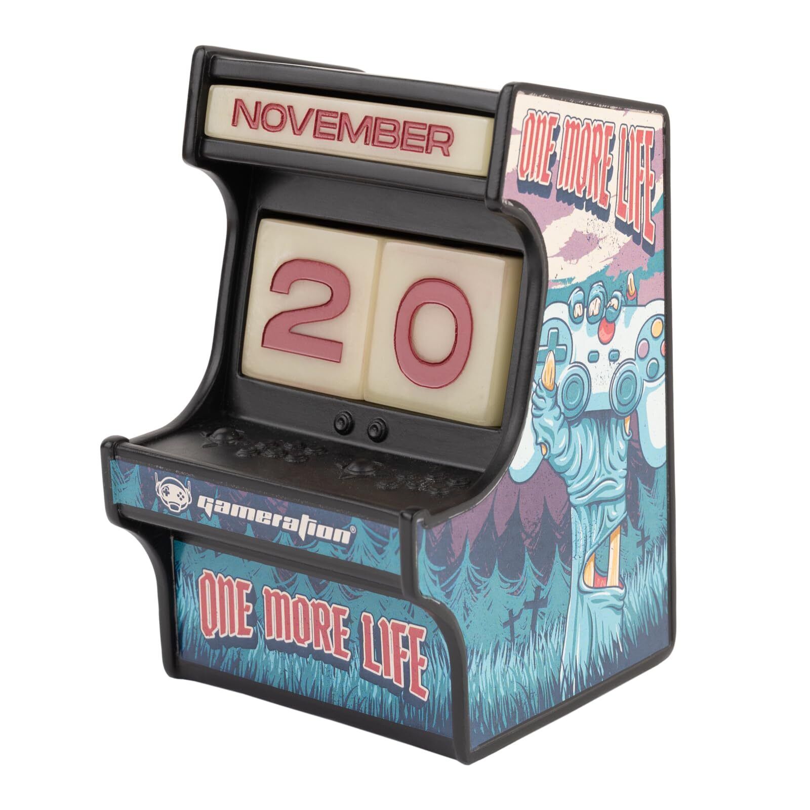 Grupo Erik Arcade Perpetual Calendar - Gameration   Flip Calendar, Perpetual Cal