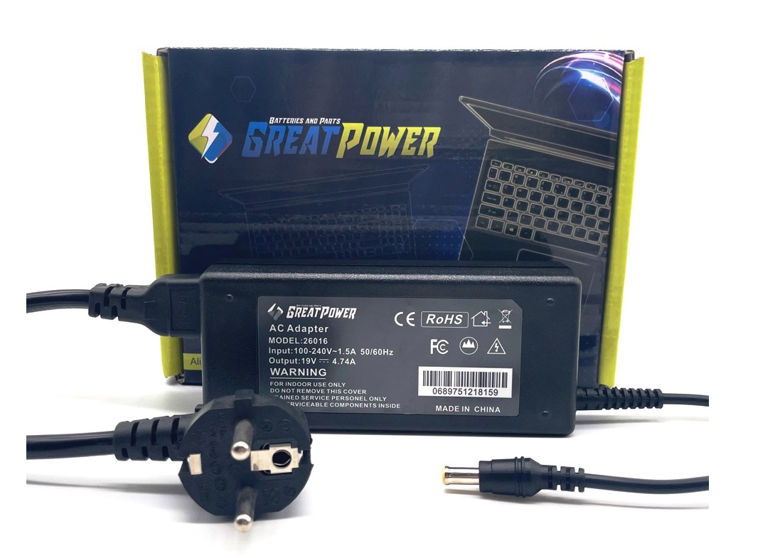 Alimentatore caricabatteria per Samsung 19V - 90W- 4,74 Ampere - 5,5 * 3,0mm