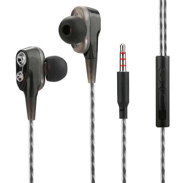 Fontastic Auricolari Stereo In Ear Duett con Microfono e Telecomando Nero