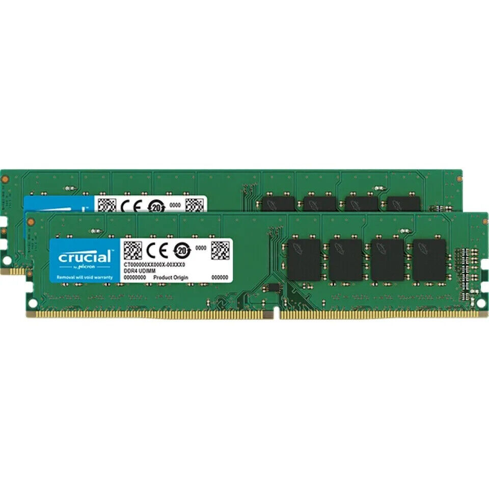 Crucial 32GB Kit (2x16) CT2K16G4DFRA266 DDR4 2666MHz PC4-21300 CL19 288pin