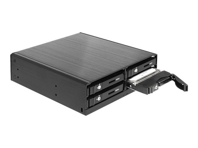 Delock 5.25" Mobile Rack for 4 x 2.5" SATA HDD / SSD Storage drive 47220
