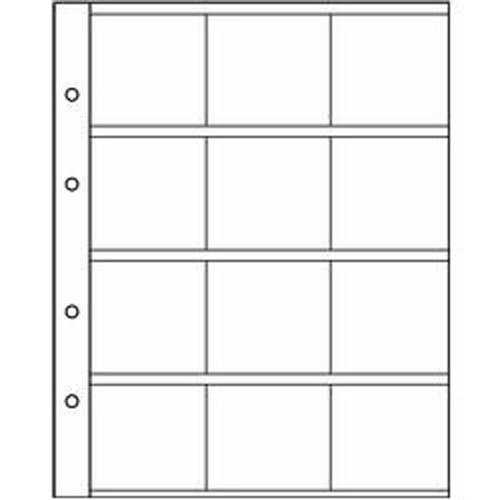 Leuchtturm 310444 Coin Sheets NUMIS, for 12 Coin Holders (50x50 mm) (j1W)