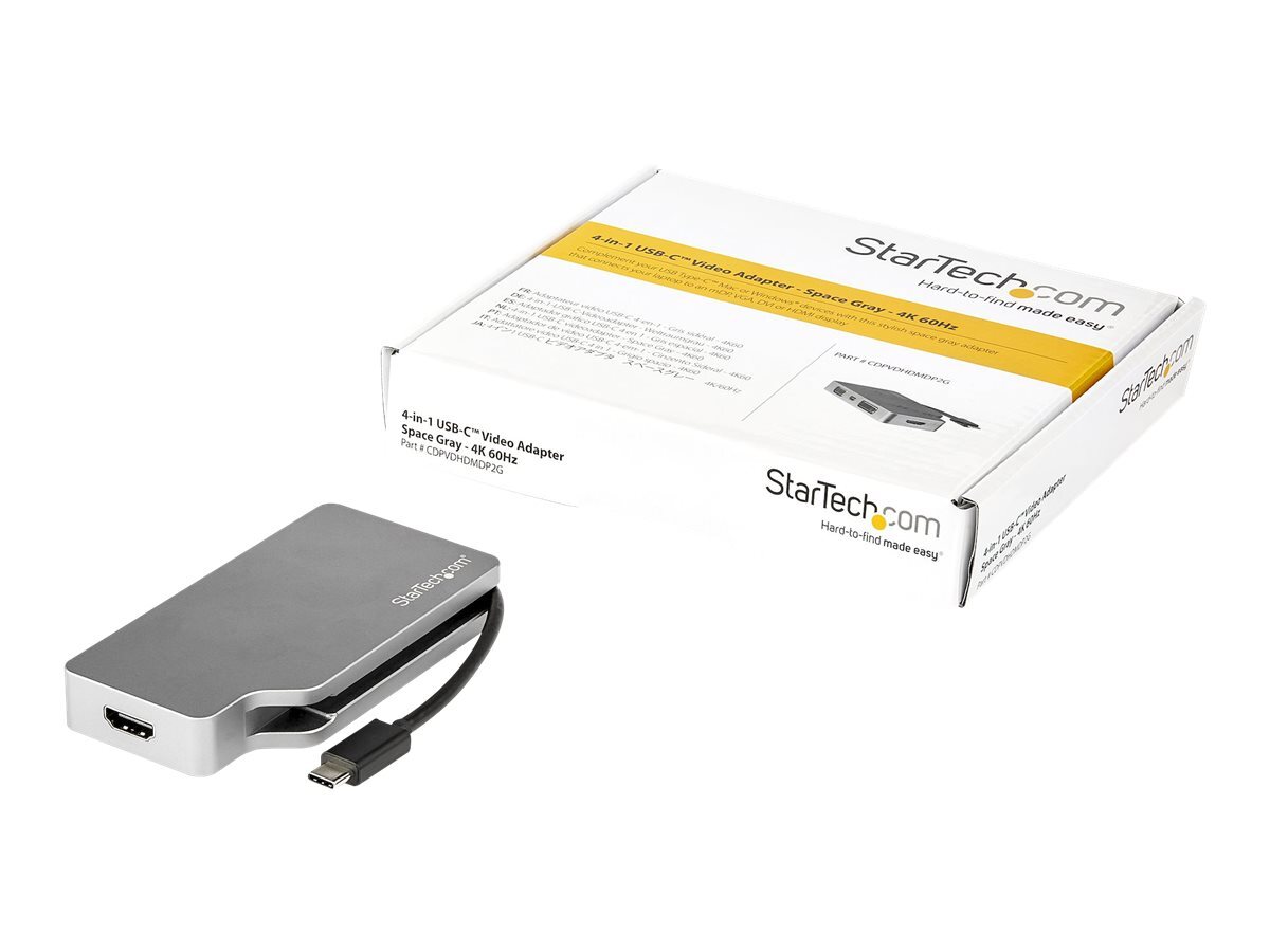 StarTech.com USB C Multiport Video Adapter with HDMI, VGA, CDPVDHDMDP2G