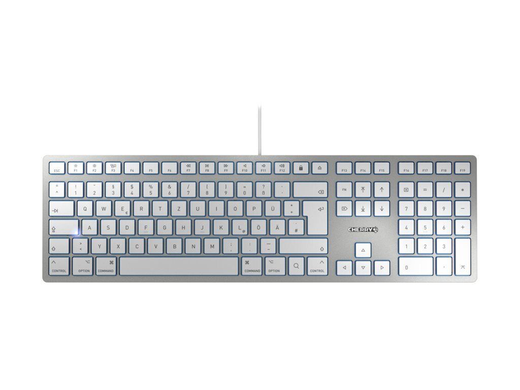 CHERRY KC 6000 SLIM FOR MAC Keyboard USB UK key switch: JK-1610GB-1