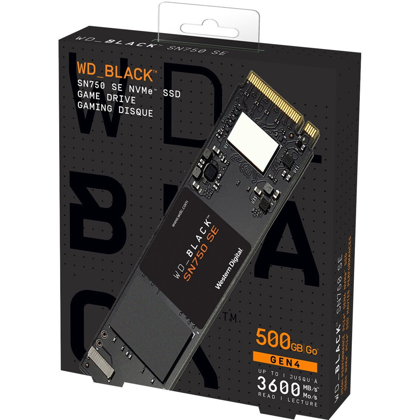 Western Digital SN750 SE 500GB SSD Gaming Hard Disk M.2 PCIe NVMe 2280 3D NAND