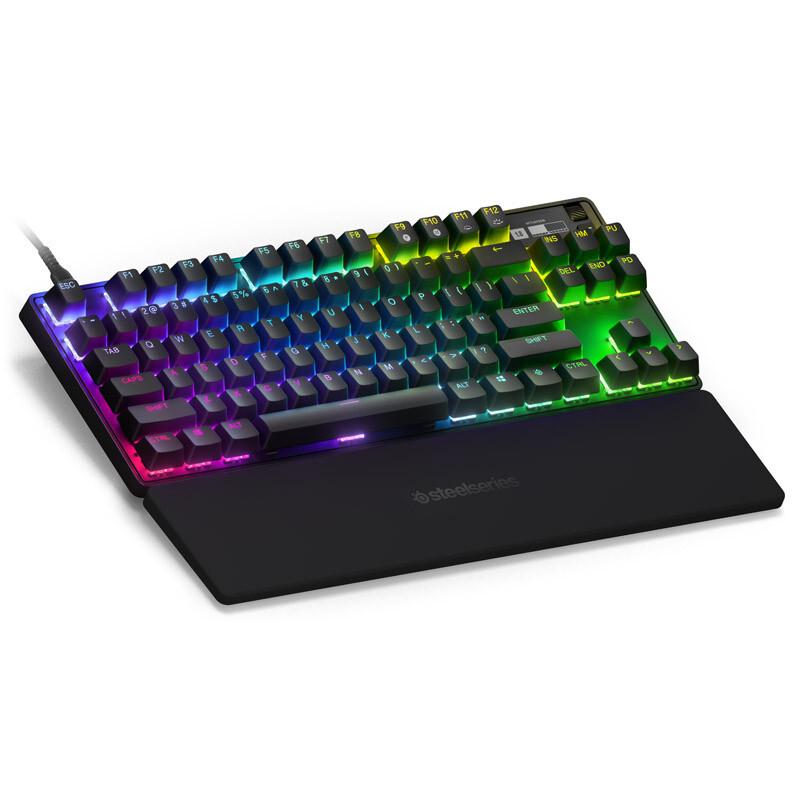 SteelSeries Apex Pro TKL Keyboard with OLED smart display backlit USB 64859