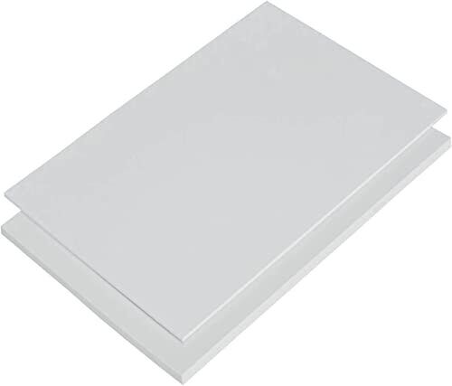 Pannello in PVC rigido in diverse misure, bianco, stabile ai raggi UV, (e5z)