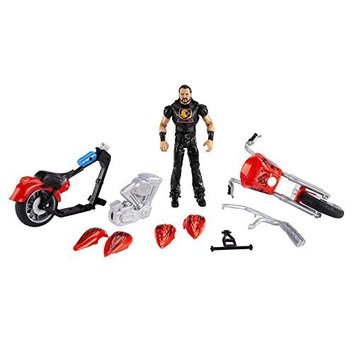 WWE -Wrekkin, Personaggio Articolato Drew McIntyre con Moto (X9x)