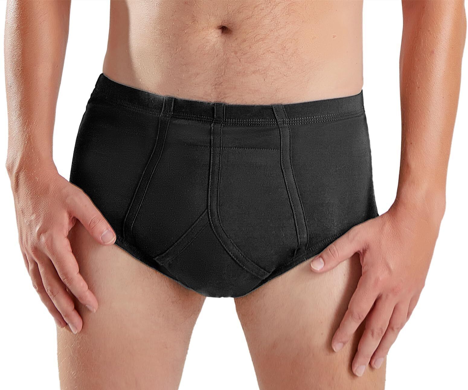 Carer Slip per Incontinenza Maschile Riutilizzabile Lavabile Cotone, (F4K)