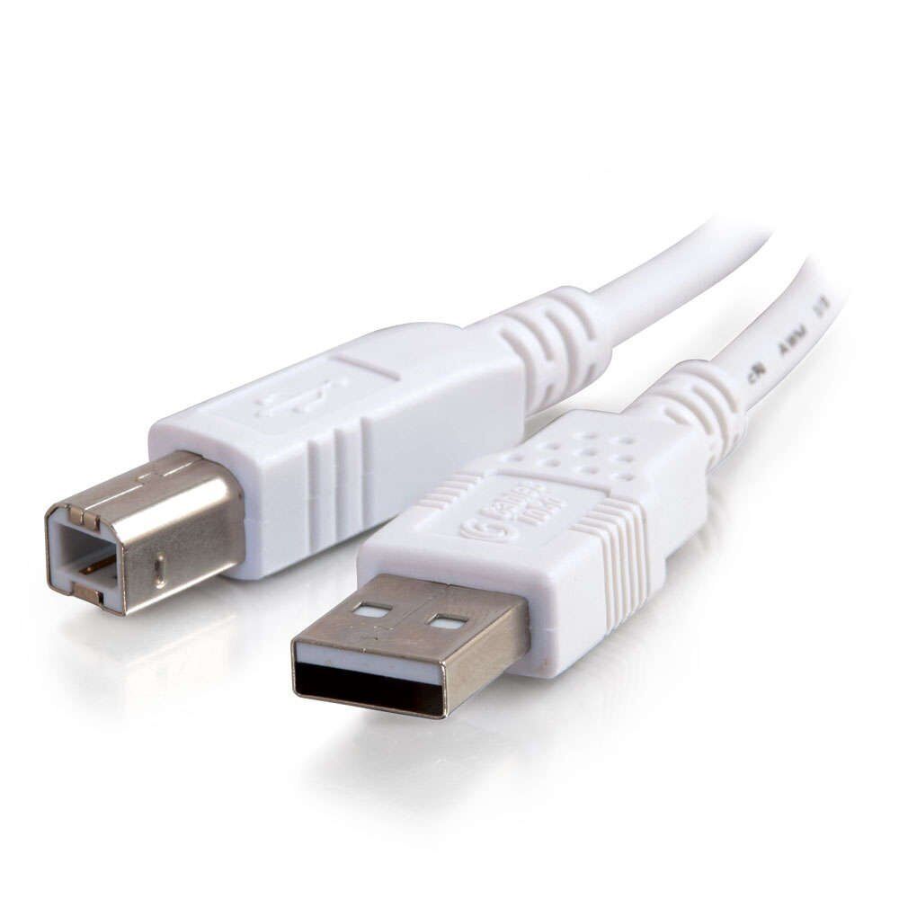 C2G 81562 3M USB Printer Cable, USB 2.0 A to B Lead. Compatible with printers an