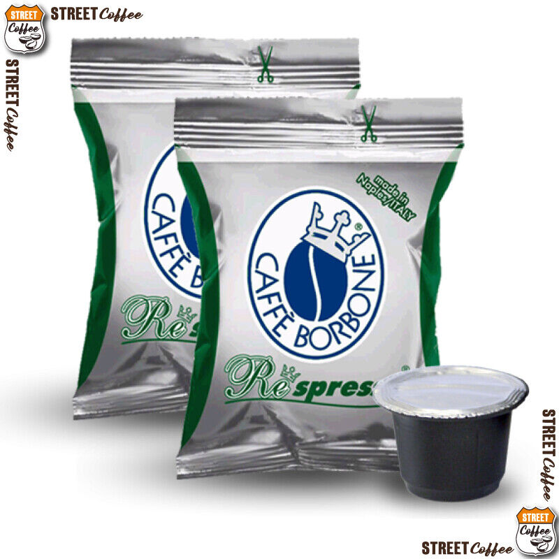 50 Cialde Capsule Caffè Borbone Respresso Verde Dec decaffeinato dek Nespresso