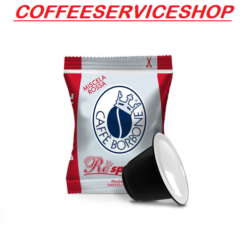 1600 Capsule Caffe' Borbone Respresso Red compatibili Nespresso - 16 CT -